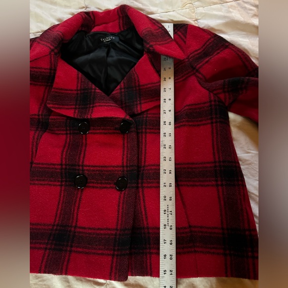 Talbots buffalo plaid wool and alpaca blazer - Picture 7 of 7